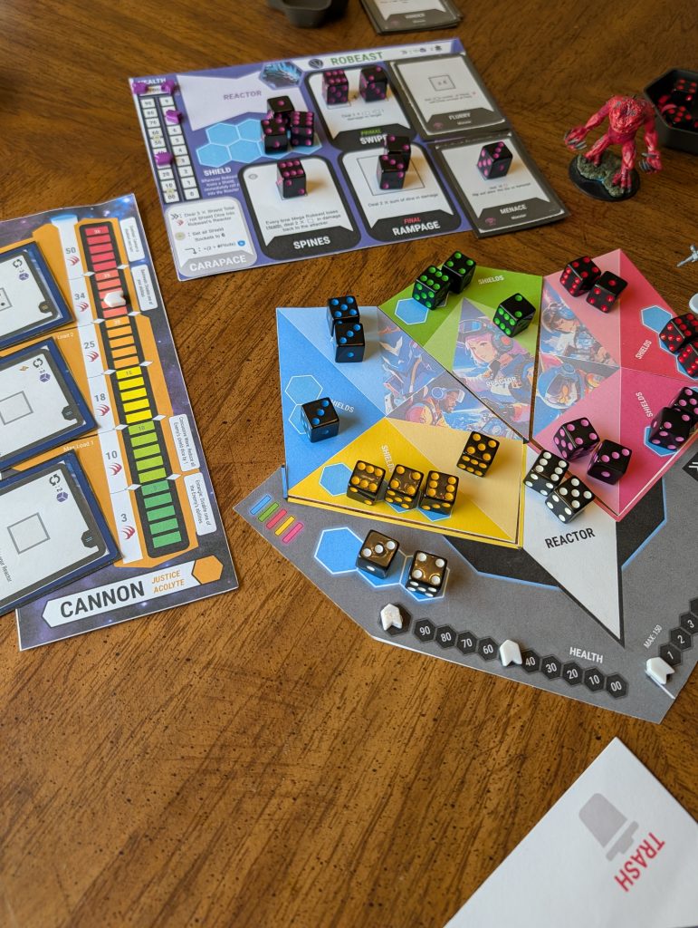 Game of Radiant Wing in progress.